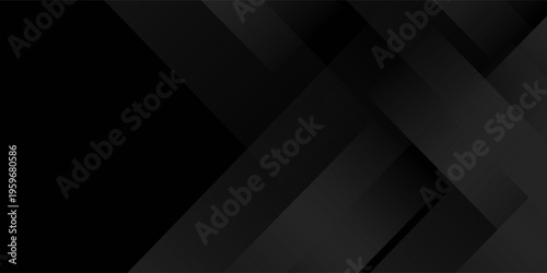 Dark Abstract Black Diagonal Layer Background with Modern Minimal Style. Modern Trendy design in Vector Illustration