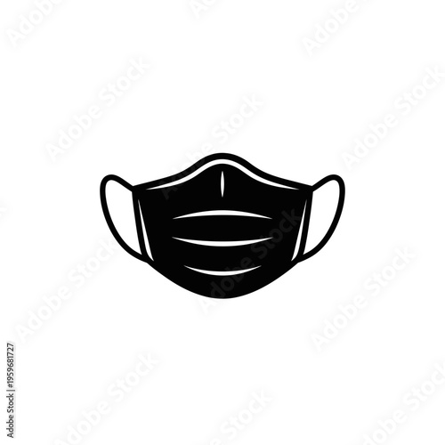 Black face mask protection.