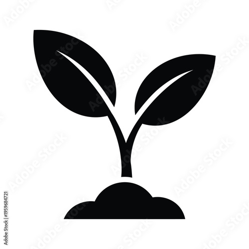 Plant Growth Business Icon