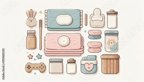 Baby Care Products and Accessories Collection.
