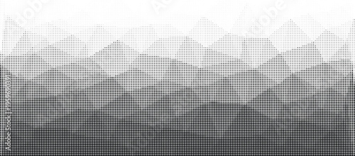 Gradient halftone pattern transitioning from light to dark grayscale with fine dots creating a smooth fade effect on a transparent background, abstract backdrop