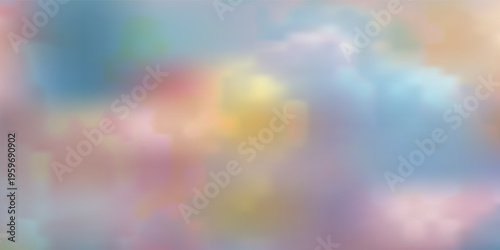 Abstract Artistic Watercolor Paint Wash Background. Vibrant Multicolored Cloud Texture with Soft Brush Strokes. Colorful Gradient Backdrop for Creative Arts and Media.
