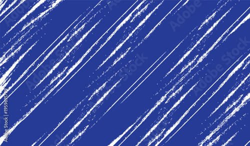 Abstract blue background with white diagonal brush strokes a textured graphic element for design and artistic concepts