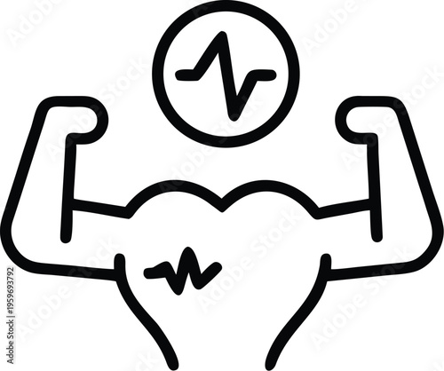 Symbolizing the strength and resilience of the human heart and mind during health challenges.