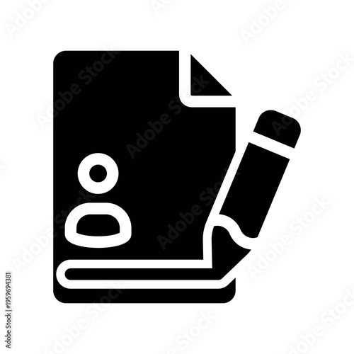 Writing CV Resume Paper With Pencil Concept Graphic