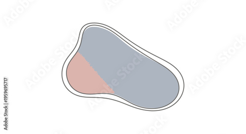 Colorful irregular shape design element.