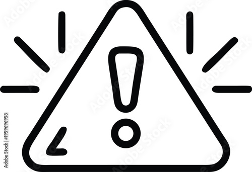 Warning sign with lightning bolt and circular arrow indicating a cautionary alert