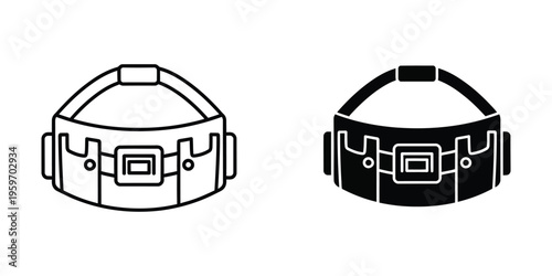 Illustrations of a head-mounted device in contrasting line styles for visual comparison