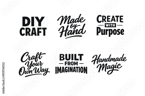 A Creative Showcase of DIY Crafting with Unique Handmade Messages Emphasizing Imagination and Personal Expression Through Artistry