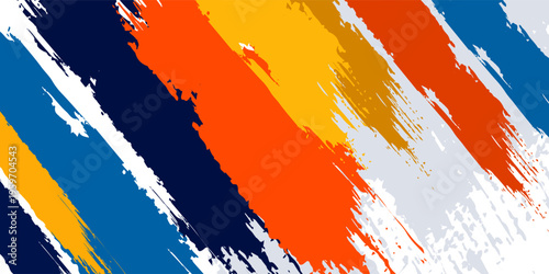 Colorful silhouette style design, grunge. Design concept to celebrate national sports day of badminton and basketball. Sports