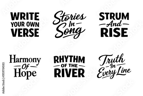A Creative Collection of Inspirational Phrases Capturing the Essence of Music, Storytelling, and Hope for Artistic Expression and Personal Growth
