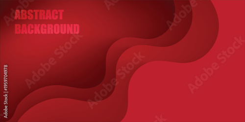 Abstract red gradient background with dynamic shapes composition clean modern style Eps10 vector