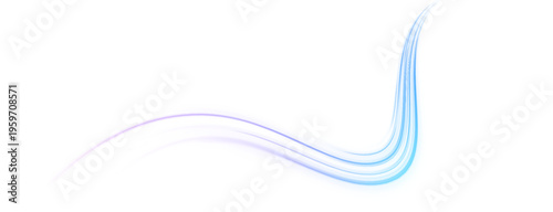 Purple and red neon streaks ripple across night city. Smooth glowing trails illustrate acceleration and motion effect. Perfect PNG for overlays or tech visuals.