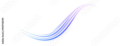 Liquid neon trails twist and ripple across vector background. Flowing wavy lines convey digital motion and speed. Ideal PNG element for futuristic, cyber, or tech design.