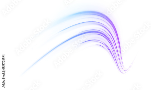 Liquid neon trail twists across abstract vector background. Flowing wavy curves illustrate speed and digital motion. Perfect PNG for tech, futuristic, or cyberspace design.
