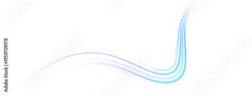 Liquid twirling neon line sprays across abstract background. Flowing wavy curves create dynamic motion and fluid energy. Perfect isolated PNG for sci-fi or cyberspace designs.