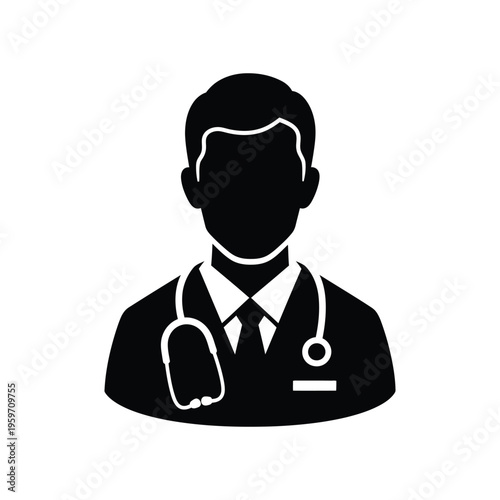 Doctor Stethoscope Icon Medical Professional Healthcare