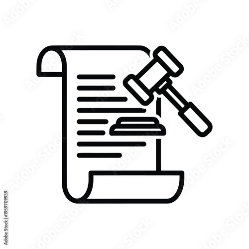 Lawyer Gavel Document Judgment Authority