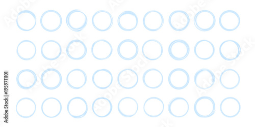 Blue luminous ring with electric glow and soft light diffusion. Clean circular shape enhances clarity and depth. Ideal for overlays, UI elements, and design projects.