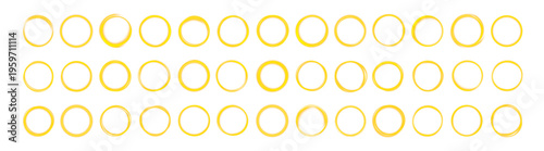 Bright luminous halo with soft glowing gradient creates smooth circular frame. Elegant light effect fits modern digital design. Clean isolated element on transparent background.