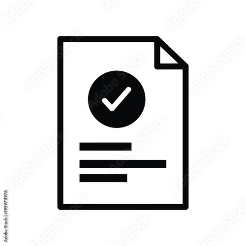 Document Checklist Approval Confirmation Concept