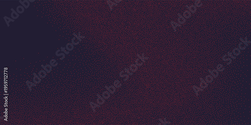 Wavy red grain texture background with stippled dots. Gritty noise gradient abstract wallpaper