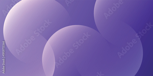 Abstract Purple Gradient Background With Soft Overlapping Circles For Modern Design and Web eps10