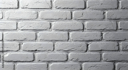 White Brick Wall Texture: Seamless Pattern Background