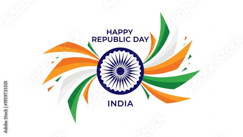 Vibrant Republic Day celebration in India with festive decorations