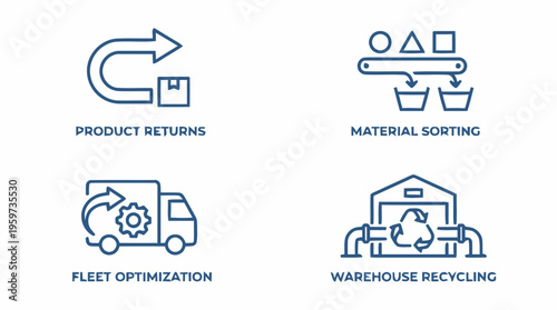 Recycling warehouse operations and logistics.