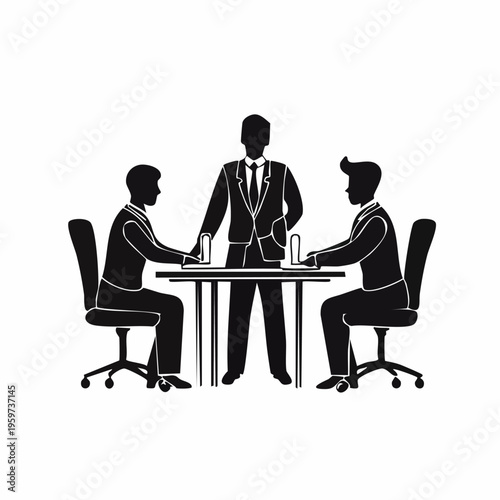 Businessmen in a Meeting.