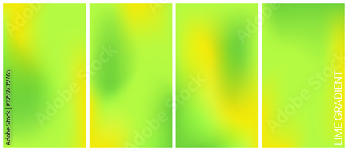 Lime tones backdrop.