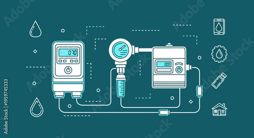 Water Metering System Technology.