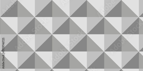 Illustration squares seamless geometric pattern with cubic shapes. Abstract geometric triangle background mosaic wallpaper.