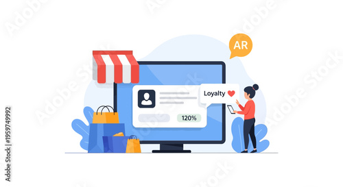 E-commerce Customer Loyalty Program with Augmented Reality Integration