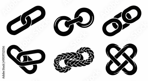 Comparing chain links in different designs and styles