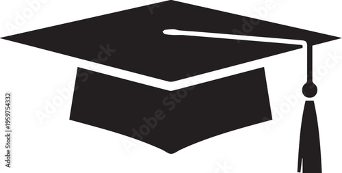 Graduation cap, academic hat, mortarboard icon, education symbol