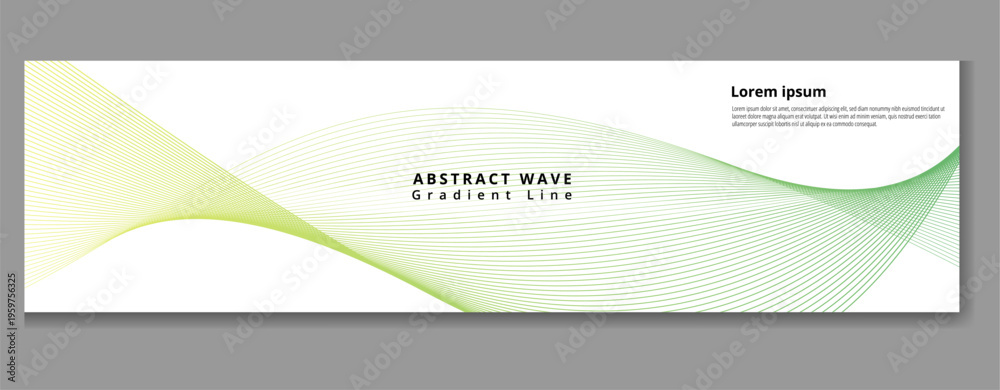 Fototapeta premium A modern abstract wave gradient background with a minimal design and textured digital backdrop style featuring a green and yellow gradient