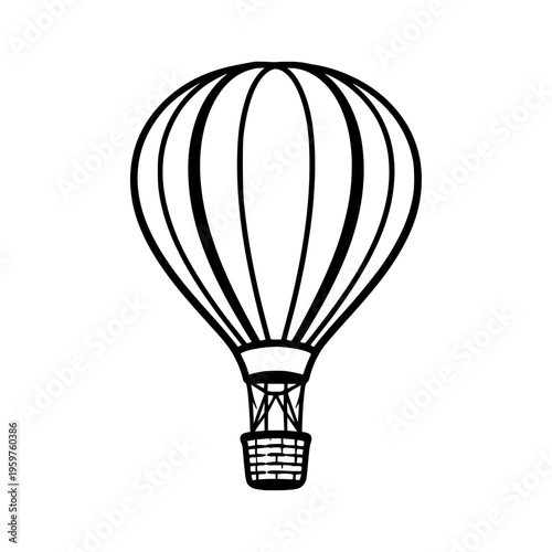 hot air balloon vector illustration.