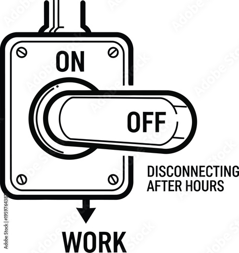 Disconnecting from work after hours with a simple switch