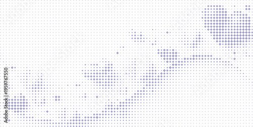 Blue Halftone Gradient Pattern White Background, Soft Blue Dot Fade Abstract Background