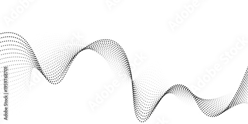 Bild auf Leinwand Light gradient halftone dots grunge wide background shape dots modern art white