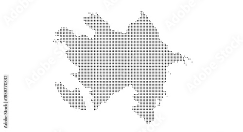 A dotted representation of the geographical outline of a tortoise or turtle high quality professional detailed