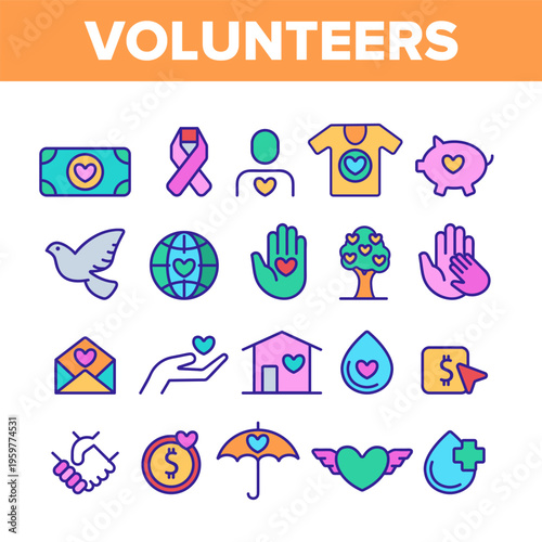 set of icons for web design