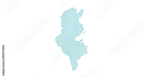 A teal dotted representation of the state of new jersey against a white background high quality