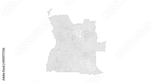 A dotted abstract representation of benin s geographical shape on a white background high quality professional