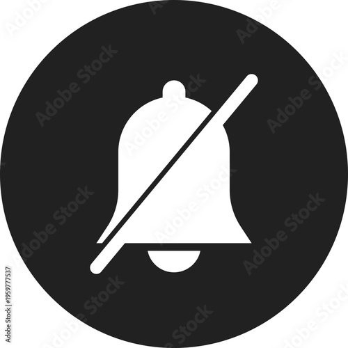 Muted Notification Bell Icon