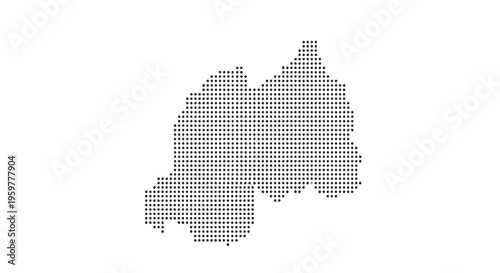 A minimalist dotted representation of a penguin on a stark white background high quality professional detailed