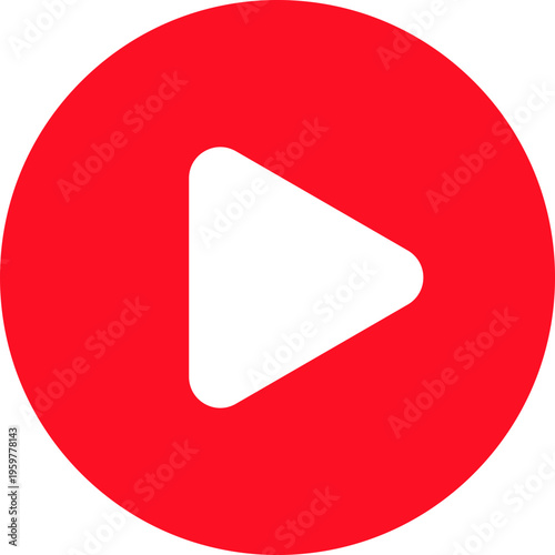 Red Play Button Icon