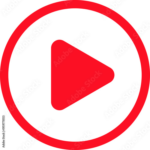 Free Download Red Play Button Icon - GFXLoad